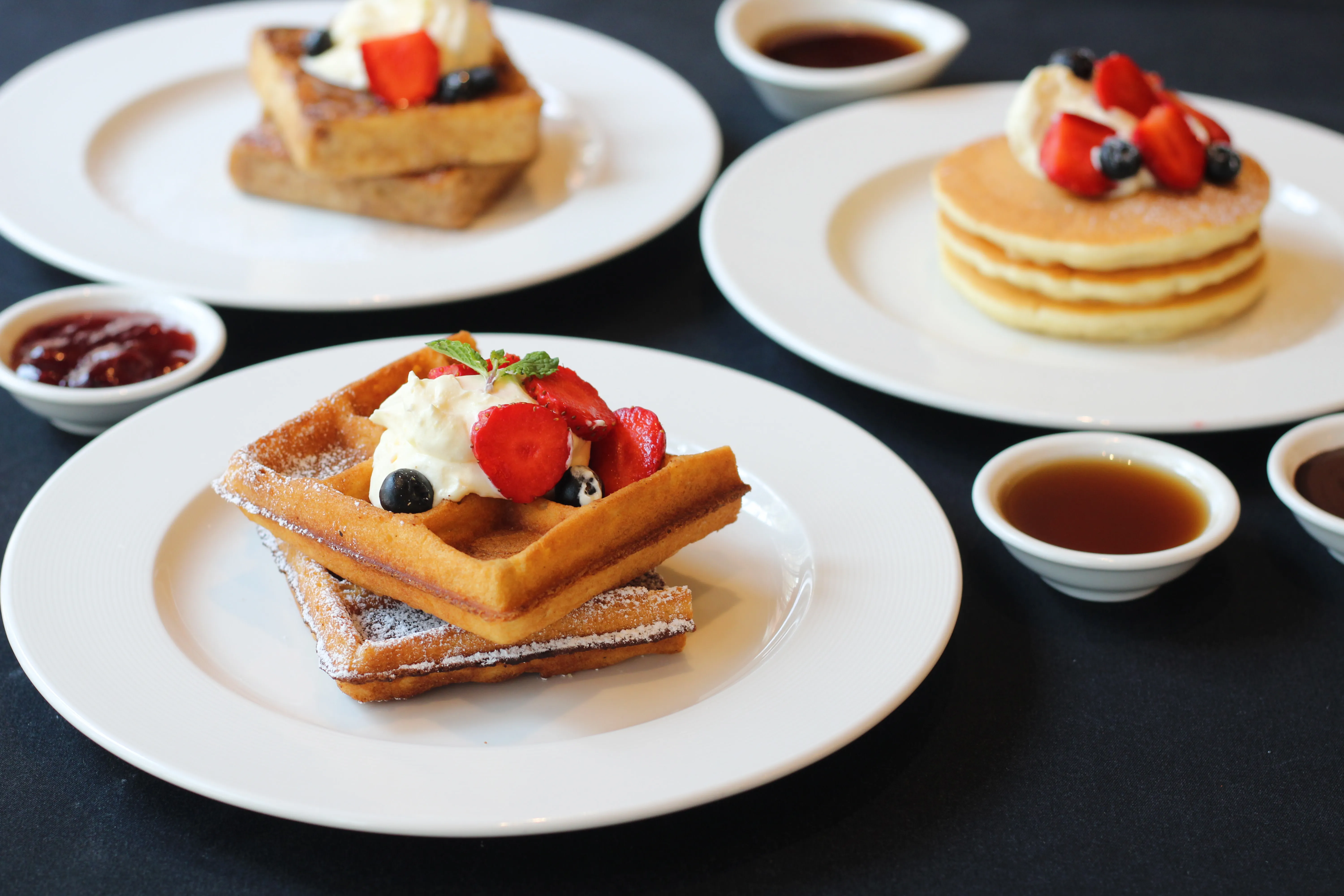 Fluff and Crunch's signature fluffy pancakes and waffles - Best breakfast in Warman